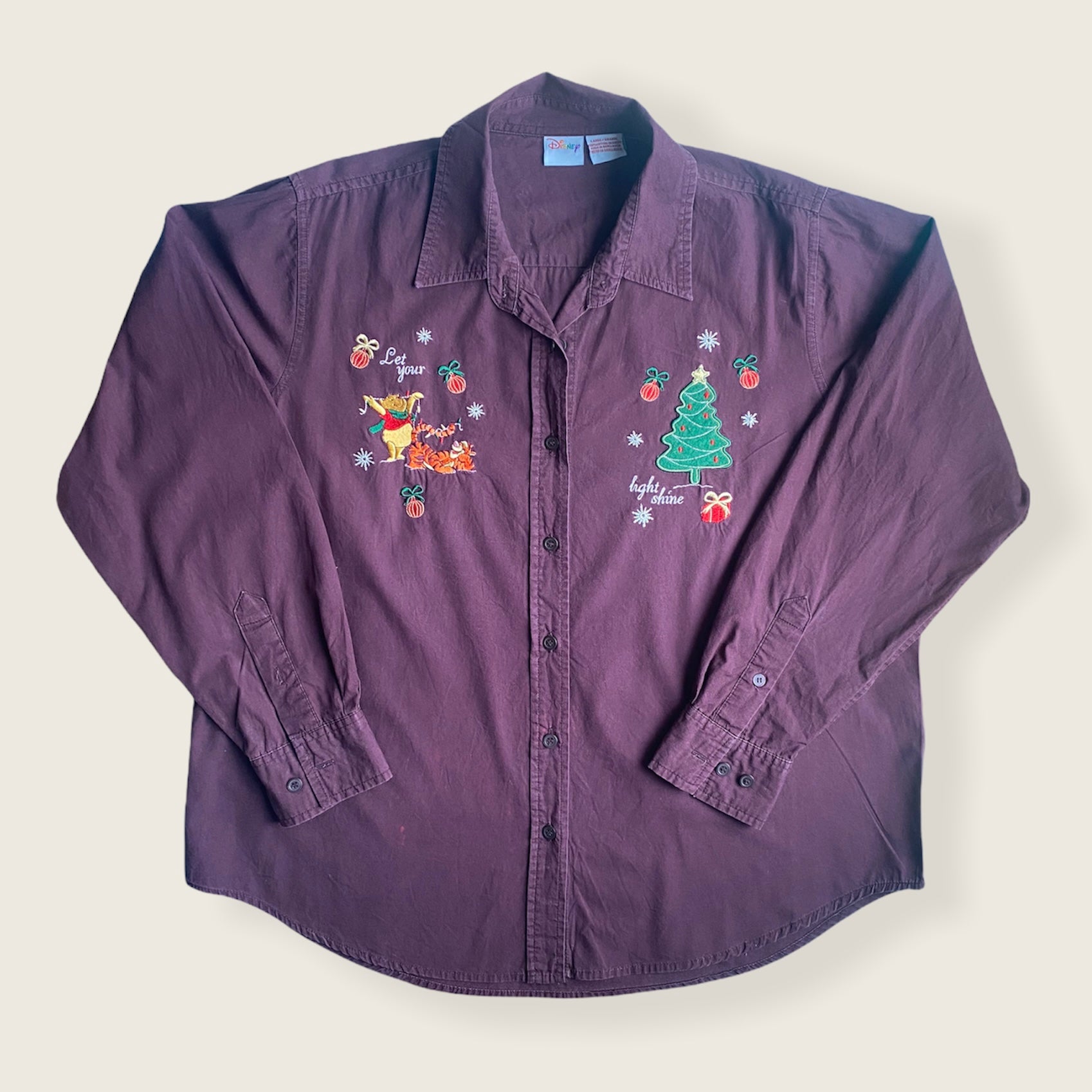 Winnie the Pooh & Tigger Christmas Button Up